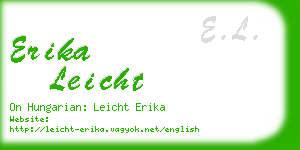 erika leicht business card